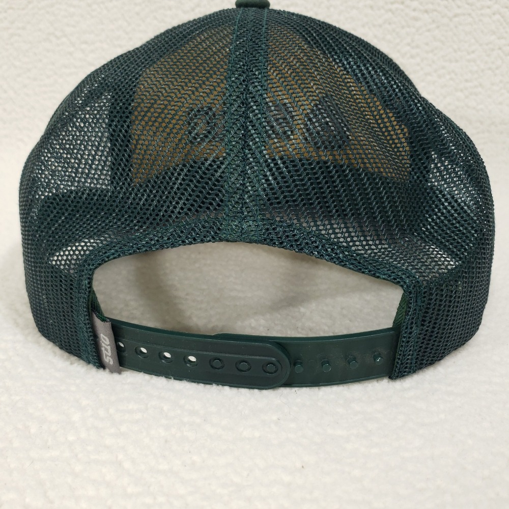 Stio Trucker Hat Mens Green Topographic Map Snapback Mesh Cap Jackson Hole - Picture 4 of 6